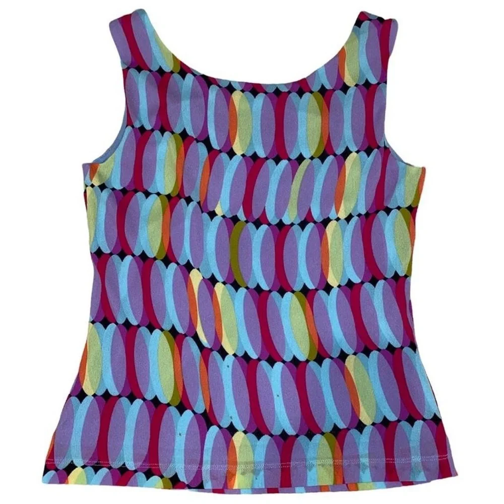 Abstract Micro Mesh Top - Picture 3 of 4